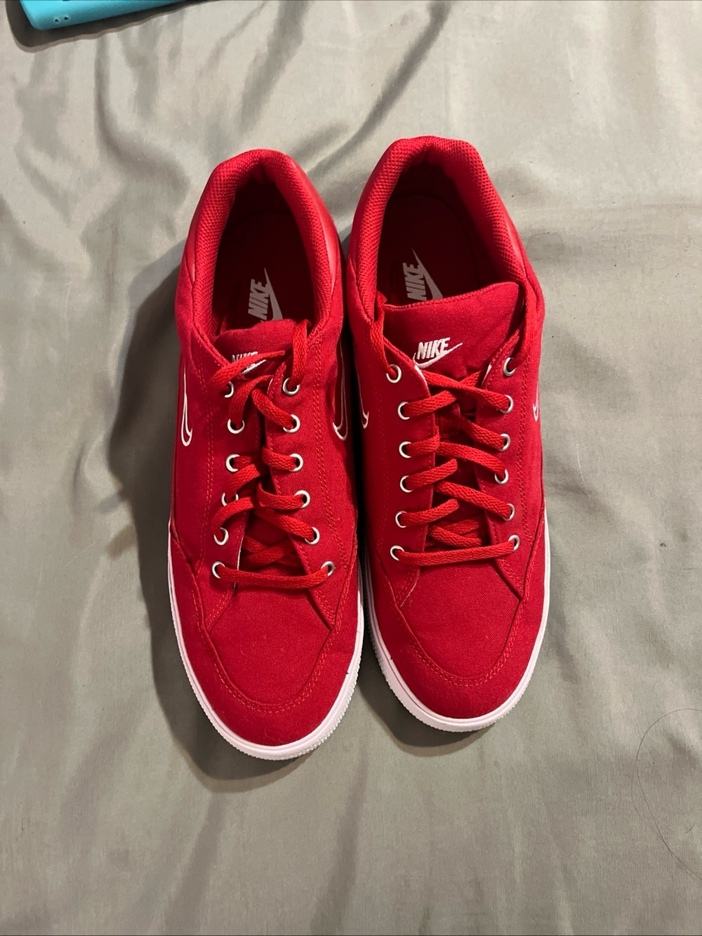 Nike GTS Men’s Red Low-Top Sneakers with White Sole DA1446-600 Sz 12